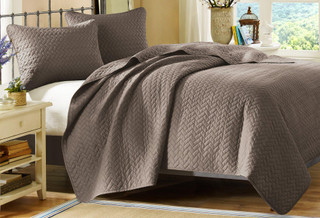 Thumbnail 2: Hampton Hill Hampton Hill Velvet Touch 3-pc. Coverlet Set 