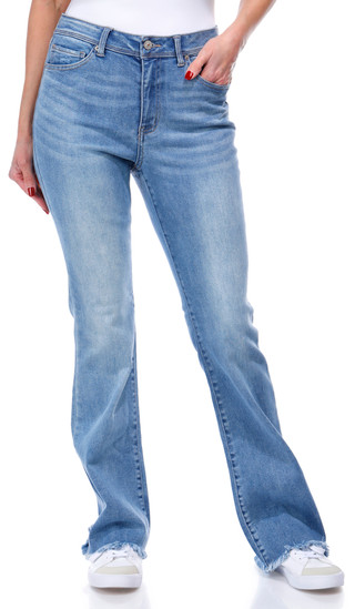 Thumbnail 3: Rewash Rewash Juniors High Rise Bootcut Jeans 