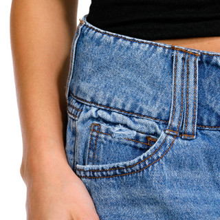 Thumbnail 3: Rewash Rewash Juniors Denim Micro Mini Skirt 