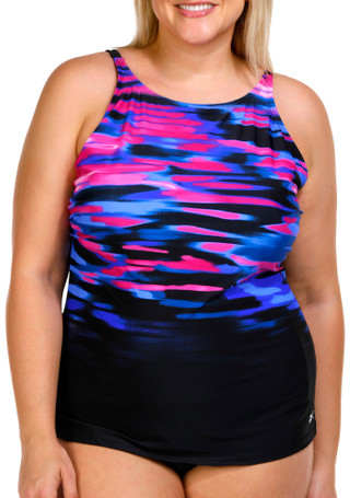 Thumbnail 1: Reebok Reebok Plus High Neck Tankini Top 