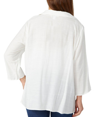 Thumbnail 2: Coral Bay Coral Bay Womens Split Neck 3/4 Sleeve Top 