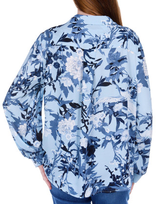 Thumbnail 3: Philosophy Philosophy Womens Long Sleeve Floral Button Down Top 