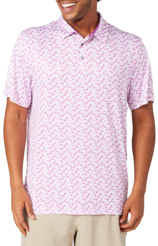 Thumbnail 1: PGA TOUR PGA TOUR Mens Geo Print Golf Polo 