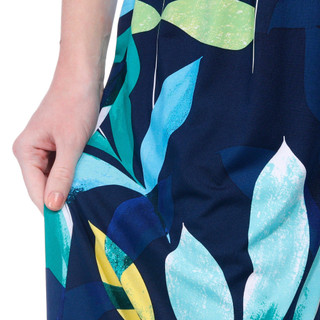 Thumbnail 6: Zac & Rachel Zac & Rachel Womens Leaf Print Drawstring Wide Leg Pants 