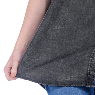 Thumbnail 4: BUNULU Bunulu Womens Buttoned Cap Sleeve Top 