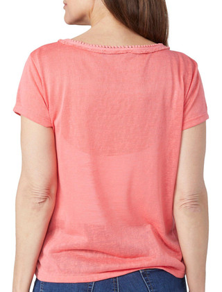Thumbnail 2: Rafaella Rafaella Petite Short Sleeve Drape Tee 