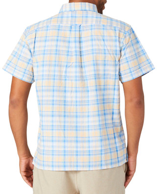 Thumbnail 2: IZOD Izod Mens Plaid Woven Short Sleeve Shirt 