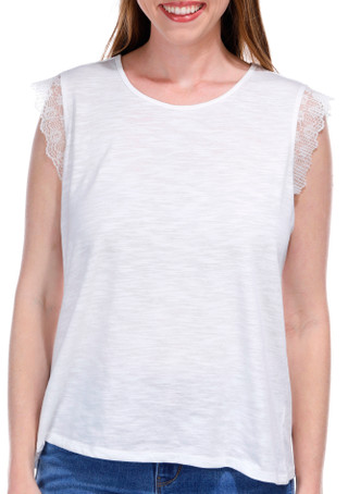 Thumbnail 1: CHLOE + JASMINE Chloe + Jasmine Womens Lace Cap Sleeve Top 