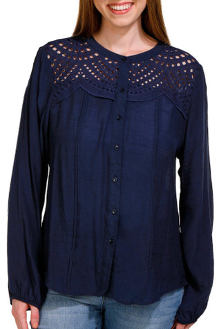 Thumbnail 1: Zac & Rachel Zac and Rachel Womens 3/4 Sleeve Buttoned Top 