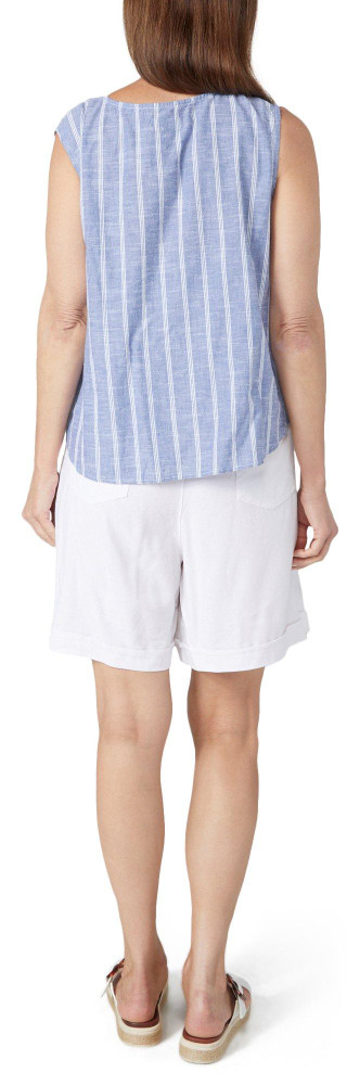 Thumbnail 4: Dash Dash Womens 7 in Solid Linen Shorts 