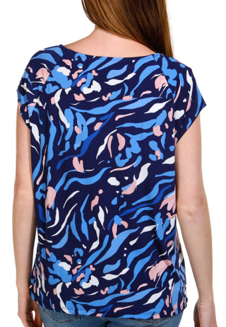 Thumbnail 2: NINE WEST Nine West Womens Cap Sleeve Shirred Top 