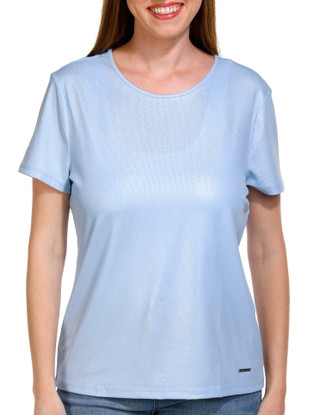 Thumbnail 1: NINE WEST Nine West Womens Short Sleeve Rib Tee 