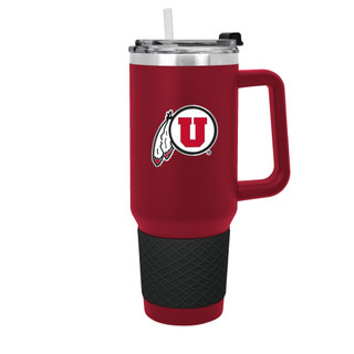 Thumbnail 1: UNIVERSITY OF UTAH NCAA Utah Utes 40oz Team Colossus Travel Mug 