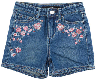 Thumbnail 1: Joe's Jeans Joe's Jeans Big Girls Ozzie Floral Embroidered Denim Shorts 