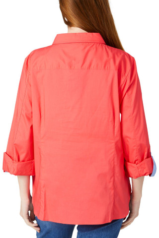 Thumbnail 2: Nautica Nautica Womens 3/4 Sleeve Solid Button Down Top 