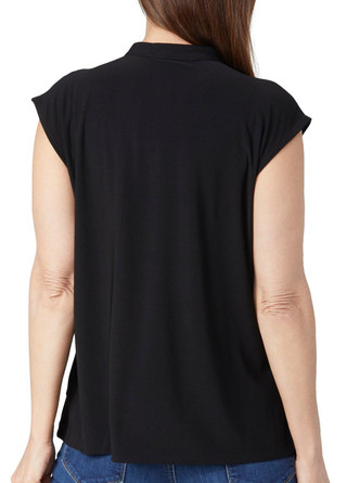 Thumbnail 2: Kasper Kasper Womens Cap Sleeve Keyhole Neck Top 
