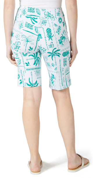 Thumbnail 2: Zac & Rachel Zac & Rachel Womens 12 In. Tropical Print Bermuda Shorts 
