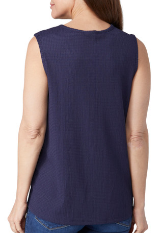 Thumbnail 2: Tint & Shadow Tint & Shadow Petite Sleeveless Textured Top 