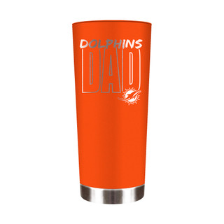 Thumbnail 1: Miami Dolphins NFL Miami Dolphins 18oz Dad Roadie Travel Tumbler 