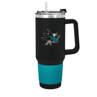 Thumbnail 1: SAN JOSE SHARKS NHL San Jose Sharks 40oz Team Colossus Travel Mug 
