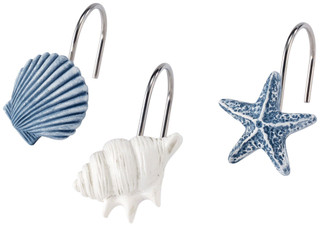 Thumbnail 1: Avanti Avanti Abstract Coastal 12-pc. Shower Hooks 