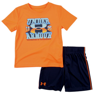 Thumbnail 1: Under Armour Under Armour Little Boys 2 Pc Tech Logo Shorts Set 
