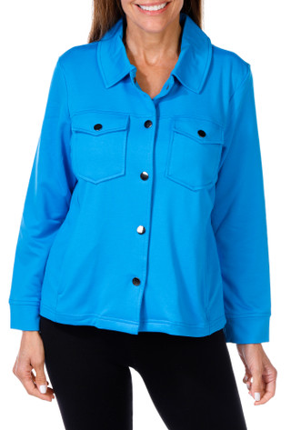 Thumbnail 1: Onque Onque Petite French Terry Button Down Jacket 