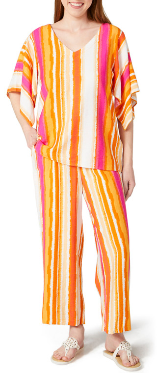 Thumbnail 3: RUNWAY READY Runway Ready Petite Striped Short Sleeve Top 