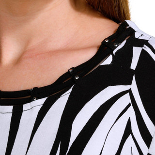 Thumbnail 4: Alfred Dunner Alfred Dunner Petite Short Sleeve Side Tie Studio Top 
