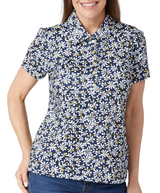 Thumbnail 2: Nautica Nautica Womens Short Sleeve Daisy Soft Touch Polo Shirt 