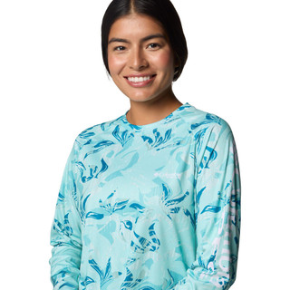 Thumbnail 4: Columbia Columbia Womens PFG Super Tidal Printed Long Sleeve Tee 