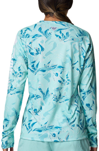 Thumbnail 2: Columbia Columbia Womens PFG Super Tidal Printed Long Sleeve Tee 