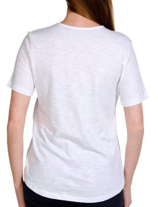 Thumbnail 2: Coral Bay Coral Bay Womens Embroidered Short Sleeve Top 