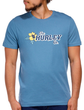 Thumbnail 1: Hurley Hurley Men's Short Sleeve Hibiscus Logo Graphic Tee 