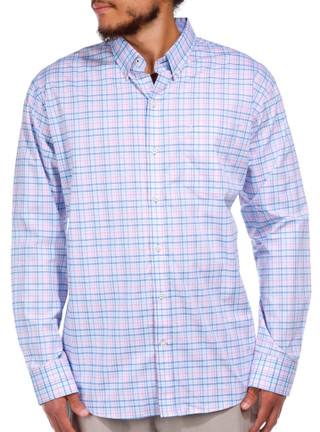 Thumbnail 3: IZOD Izod Men's Long Sleeve Plaid Performance Comfort Woven Shirt 