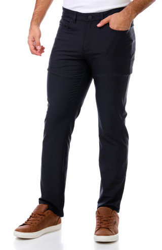 Thumbnail 1: GREG NORMAN Greg Norman Mens Solid 5 Pocket Stretch Performance Pants 