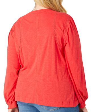 Thumbnail 2: Democracy Democracy Plus Long Sleeve Solid Top 