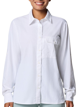 Thumbnail 1: Columbia Columbia Womens Long Sleeve PFG Wild Cast Buttoned Shirt 