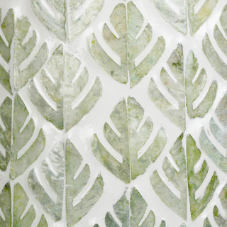 Thumbnail 3: Coastal Home Coastal Home 22 in Leaf Capiz Shell Vase 