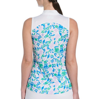 Thumbnail 2: PGA TOUR PGA TOUR Womens Sleeveless Floral Golf Polo 
