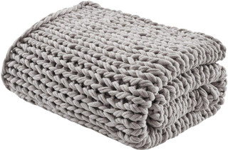 Thumbnail 1: Madison Park Madison Park Chunky Double Knit Handmade Throw 