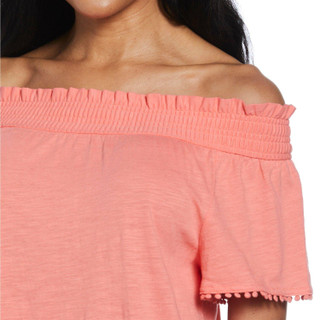 Thumbnail 4: Rafaella Rafaella Petite Short Sleeve Off The Shoulder Top 