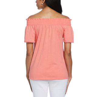 Thumbnail 2: Rafaella Rafaella Petite Short Sleeve Off The Shoulder Top 