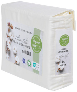 Thumbnail 12: OLIVIA GRAY Olivia Gray Deep Pocket Organic Cotton 4-Piece Sheet Set 