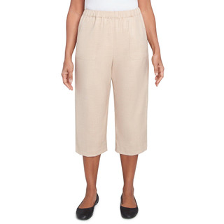 Thumbnail 1: Alfred Dunner Alfred Dunner Womens Patch Pocket Elastic Waist Capris 