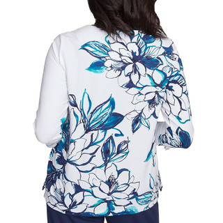 Thumbnail 2: Alfred Dunner Alfred Dunner Womens 3/4 Sleeve Fineline Floral Print Top 