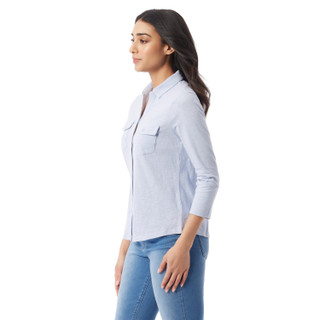 Thumbnail 3: Gloria Vanderbilt Gloria Vanderbilt Womens 3/4 Sleeve Cotton Slub Shirt 