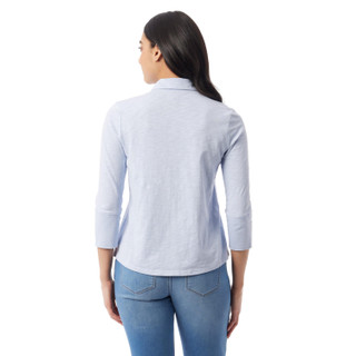 Thumbnail 2: Gloria Vanderbilt Gloria Vanderbilt Womens 3/4 Sleeve Cotton Slub Shirt 
