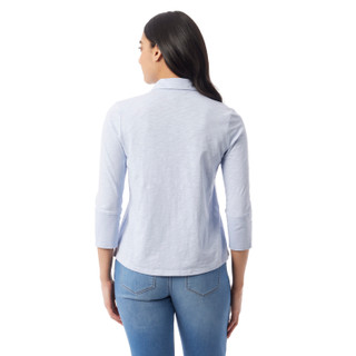 Thumbnail 2: Gloria Vanderbilt Gloria Vanderbilt Womens 3/4 Sleeve Cotton Slub Shirt 