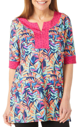 Thumbnail 1: REEL LEGENDS Reel Legends Womens Reel-Tec Elbow Sleeve Micro Palms Tunic 